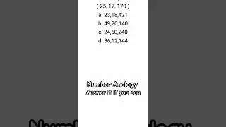 Number Analogy Tricks Reasoning Yogesh Sharma Sir