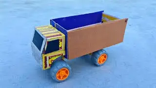 How To Make Mini Matchbox Truck | Cardboard Truck Making | Machis Ka Truck Kaise Banate Hain