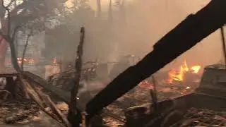 Fire: Warm Springs Road in Glen Ellen