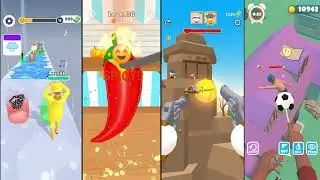 Weather Runner vs Extra Hot Chili 3D vs Western Sniper vs Wake Him Up  Android Gameplay Walkthourgh