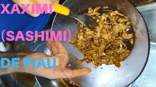 XAXIMI (SASHIMI) DE PIAU à minha maneira #sashimi #piau #pescaria #pesca #fish #fishing sashimi