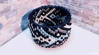 How to make 3d origami box 90