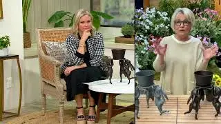 Barbara King Dancing Bunny Garden Sculpture with Planter on QVC