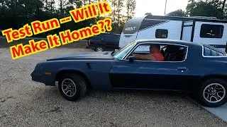 80 Camaro, который мы забрали из Mortske Repair, наконец-то выехал из гаража для тест-драйва.