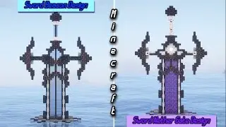 Minecraft | How To Build Cool Beacon Sword Design [ Tutorial ]