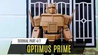 Tutorial part (4/7) Membuat kostum Transformer Optimus Prime G1 dari kardus bekas