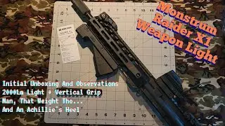 Monstrum Raider X1 : The Crazy Bright Weapons Light With A Verticle Grip...And A Few Gripes...