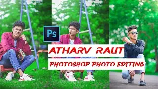 How to edit like atharv raut / Photoshop green color effect tutorial - Amit editz