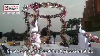 Peacock Vidhi Mandap Wedding Decor Exclusively by Linkin Minds