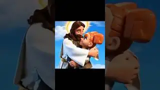 La bersequer abrazando a Jes&uacute;s video IA #clashroyale #berserker