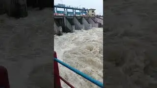 heavy rain # overflow water # danger zone ine Nanak Sagar dam UK