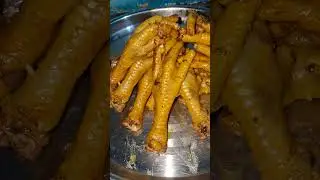 Chicken Feet Fry 🔥🐔 How to Make Chicken Feet | Murgi Ke Panje #shorts #chickenfeet #mykitchen200