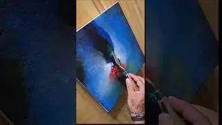 Abstract Landscape Painting / Acrylic Painting #abstractpainting #art #shorts