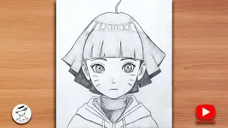 How to draw Himawari | Anime girl drawing | Naruto characters drawing