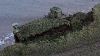 Drone Footage: Cold War ROC Bunker Plunging Into the Sea &ndash; Days From Oblivion.