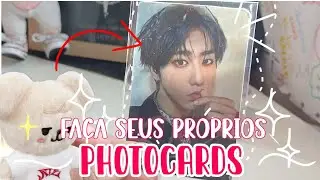 COMO FAZER PHOTOCARDS DE KPOP ATUALIZADO | Igual o original!!! ❤️‍🩹