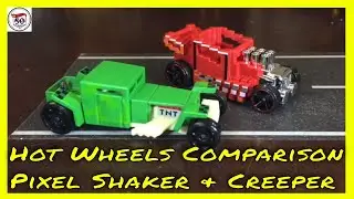 Hot Wheels Pixel Shaker & Creeper Comparison