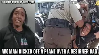 WOMEN VETERANS IS KICKED OFF THE PLANE OVER A SCRATCH ON HER LOUIS VUITTON BAG