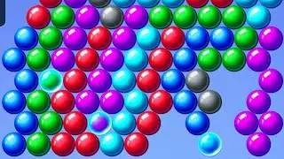 Bubble Shooter Level 129 &ndash; Insane Popping Combo & High Score Gameplay || Bubble Shooter Game play 