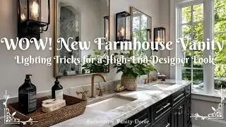 WOW! New Farmhouse Vanity Lighting Tricks for a High-End Designer Look