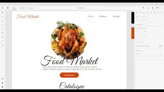 WebDev : Mod&egrave;le Web design site Food Market