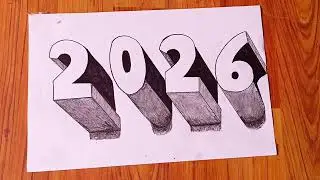 3D Tutorial 2026 Drawing That Looks Real | Optical Illusion Art | 3d drawing | How to draw 3d