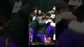 Phoenix Suns pre game ritual #mydogs #javalemcgee #devinbooker