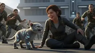 Predator Cub Growled at Human in Play The Cadets Stilled in Fear, but Human Growled Back and Laughed