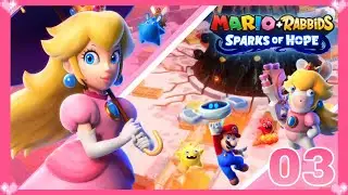 💗 Mario + Rabbids Sparks of Hope (beacon beach) Part 3 - Peach Gameplay 💗