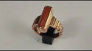 Handmade Copper Moonga Ring | Red Coral Ring Making - Handmade jwellery