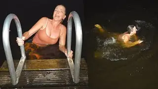 MOEDER SPRINGT IN DE SLOOT! MIDDEN IN DE NACHT!