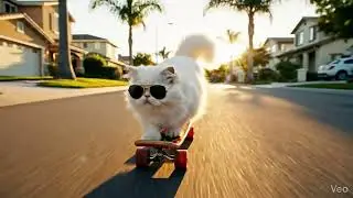 Cat skateboarding #catlife #catvideos #catlovers #catshorts #cutecates #Catskateboarding