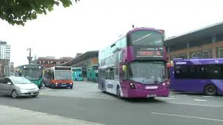 LEICESTER BUSES SHOPS RE OPEN CENTREBUS DECKERS JUNE 2020 DAVE SPENCER OF PMP