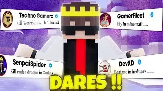 Compleating Dares Of Minecraft Pakistani Youtubers ft.@DuckyBhai