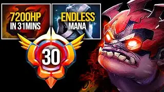 GRANDMASTER PUDGE OFFLANE - 7200HP IN 31MINS | ENDLESS MANA W/ ETERNAL SHROUD BUILD | Pudge Official