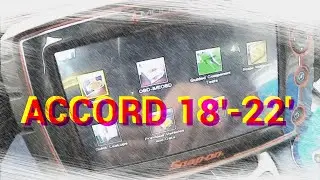 Honda Accord Brake Service Maintenance Mode|Snap On Scanner