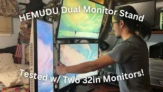 HEMUDU Dual Monitor Stand | Unboxing, Installation, Set-Up, and Review