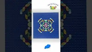 LEGO DOTS Mosaic Art! 🎨 Creating a Stunning Pixel Painting Step by Step