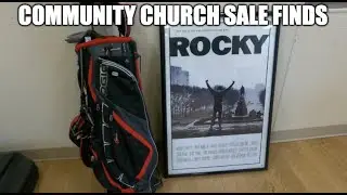 WE FOUND GOLF CLUBS AND COLLECTIBLES AT THIS CHURCH SALE IN CANADA