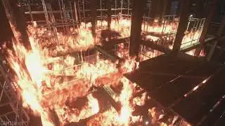 3 Hour - Resident Evil 3 Remake - Burning Construction Site Ambience
