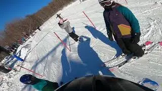 Charging the black diamond with Charlie at Mount Snow!