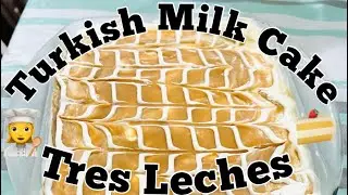 Turkish milk cake recipe |Tres Leches, easy & yummy milk cake|three milk cake,easy milk cake recipe