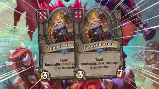 DOUBLE TUNNEL BLASTER SAVES THE GAME?! | Hearthstone Battlegrounds