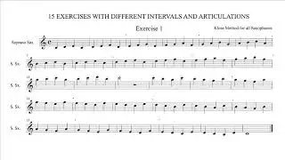 Exercise 1 (15 EXERCISES WITH DIFFERENT INTERVALS AND ARTICULATIONS)