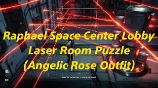 Stellar Blade: Raphael Space Center Lobby - Laser Room Puzzle (Angelic Rose Outfit)