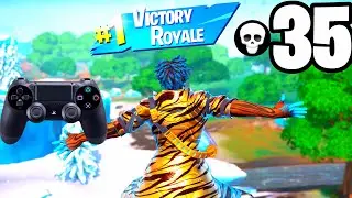 Regal Hunter Trace Skin Gameplay: 35 Kill Zero Build Solo Squad Win in Fortnite Ch. 4, Season 3
