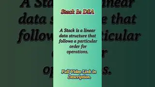 What is Stack In DSA. #padhoengineering #dsa #algorithm #youtubeshorts #shorts #youtube #education