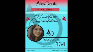 Heartiest congratulations to  Best result for NATA2023 from ARCHOCEAN