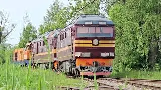 Тепловозы ТЭП70 - 0234 и ТЭП70 - 0250, в последний путь..     ( манёврирует тепловоз ЧМЭ3М - 5953 )