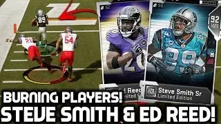 STEVE SMITH SR & ED REED! BURNING DEFENDERS! Madden 19 Ultimate Team